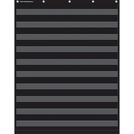 Teacher Created Resources Black 10 Pocket Chart TCR20744